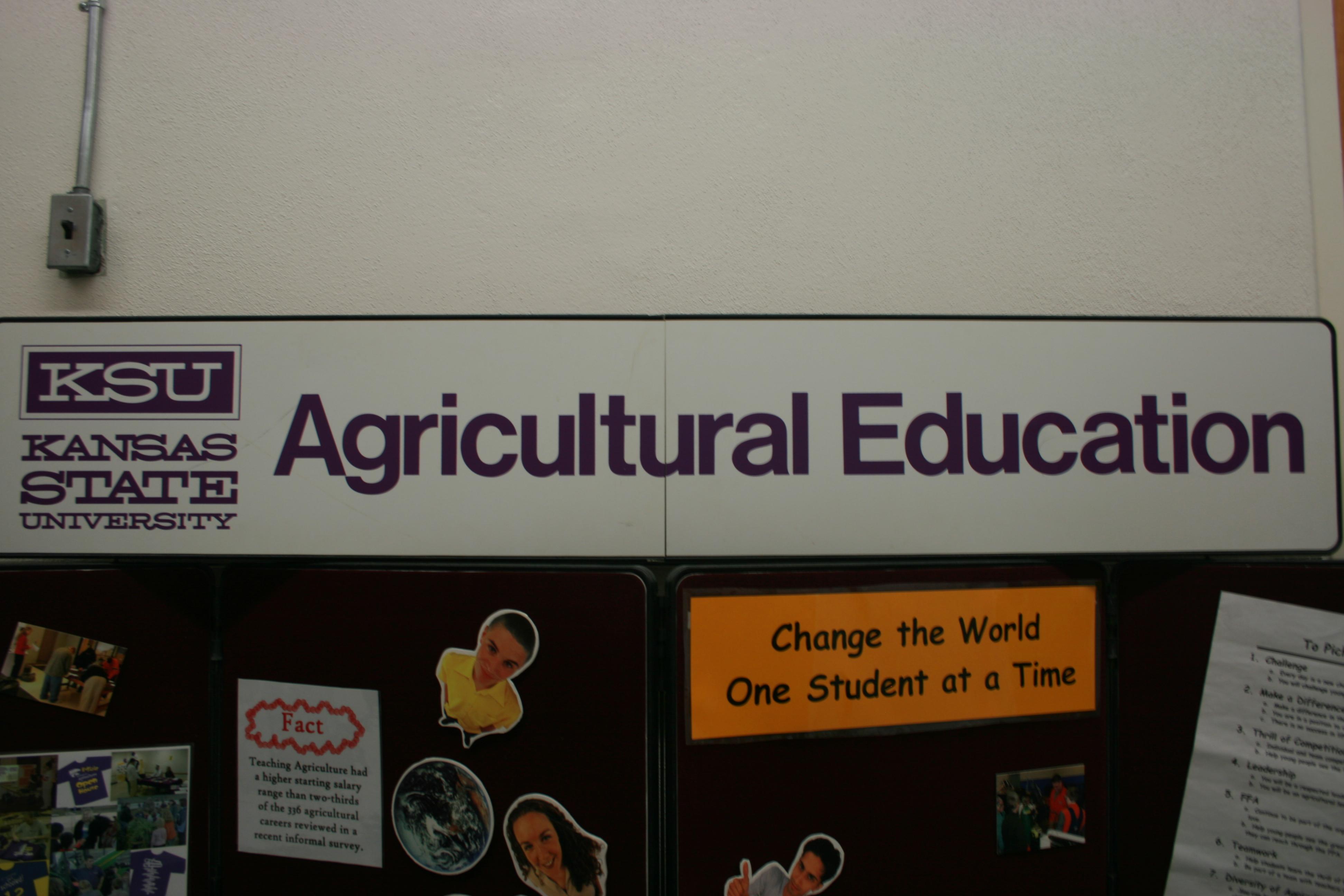 Agricultural Education Header Attachment to Display Board