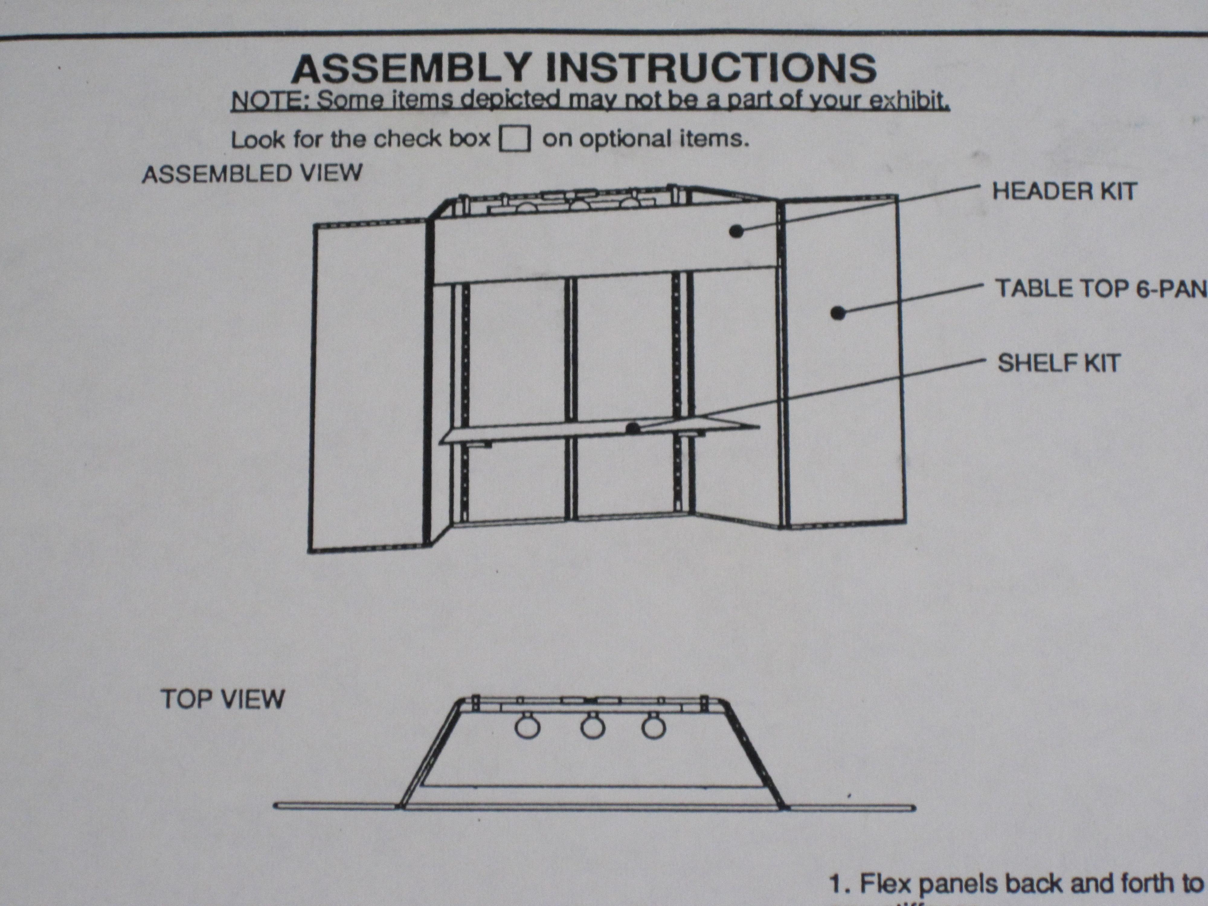 Maroon Display Board Assembly Instructions