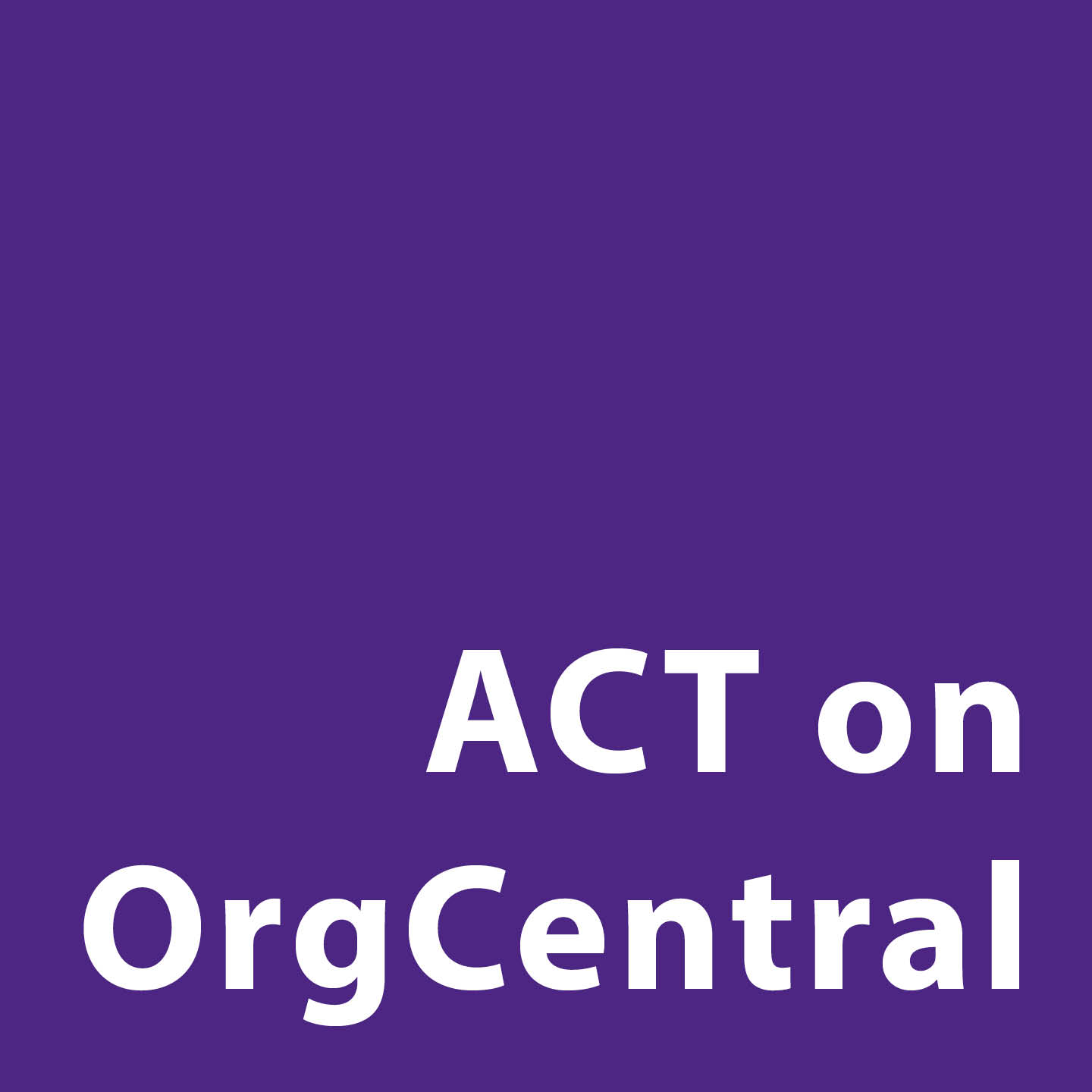 ACT OrgCentral