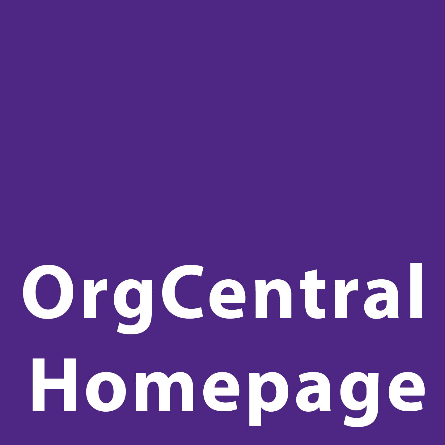 OrgCentral Homepage